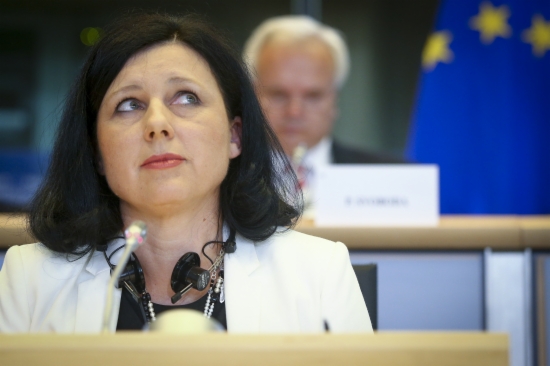 Vera Jourová, Commissioner for Justice at the EC, on November 25 2014 (photo courtesy of the European Parliament)